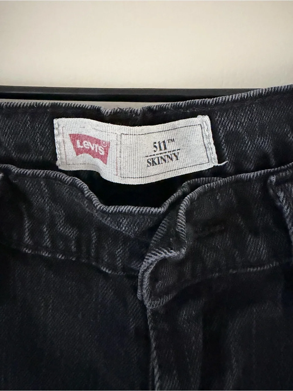 Levi's boys Black Slim Jeans